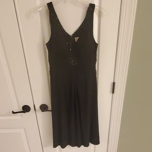 Black dress with jeweled front